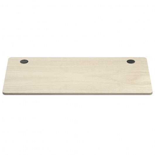 55" x 28" Universal Tabletop for Standard and Standing Desk Frame-Natural - Color: White