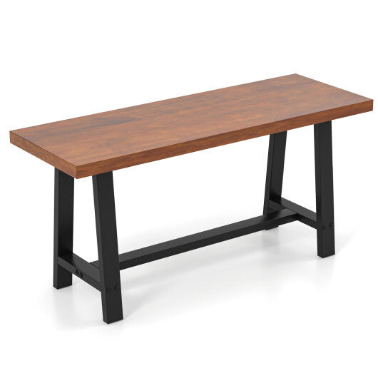 60 Inch Dining Bench 3 Person Entryway Shoe Bench with Metal Frame-60 inches
