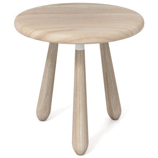 18 Inch Outdoor Mahogany Wood Side Table with Thickened Board