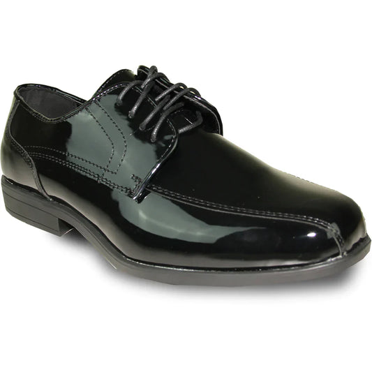 JEAN YVES Men Dress Shoe JY02 Oxford Formal Tuxedo for Prom & Wedding Shoe Black Patent