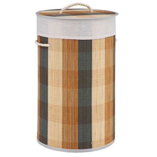 13.2 Gal Laundry Hamper with Removable and Machine-Washable Liner-Multicolor