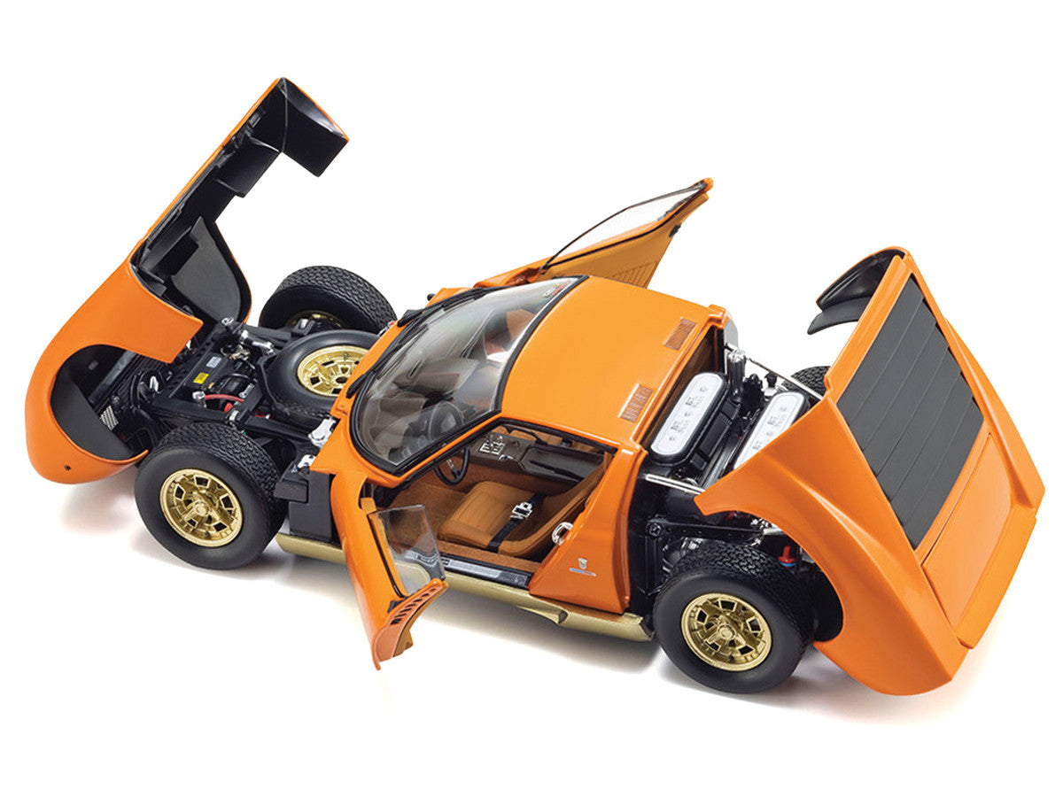 Lamborghini Miura P 400 Orange 1/18 Diecast Model Car by Kyosho