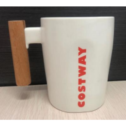 Wooden handle mug for store