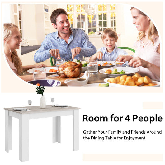 47 Inches Dining Table for Kitchen and Dining Room-Dark Gray