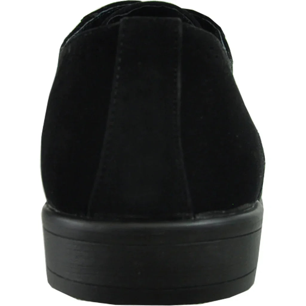 BRAVO Men Dress Shoe KING-3 Wingtip Oxford Shoe Black