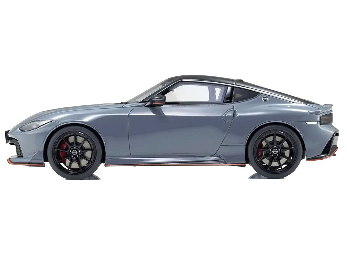 Nissan Fairlady Z NISMO RHD (Right Hand Drive) Gray with Black Top 1/18 Model Car by Kyosho