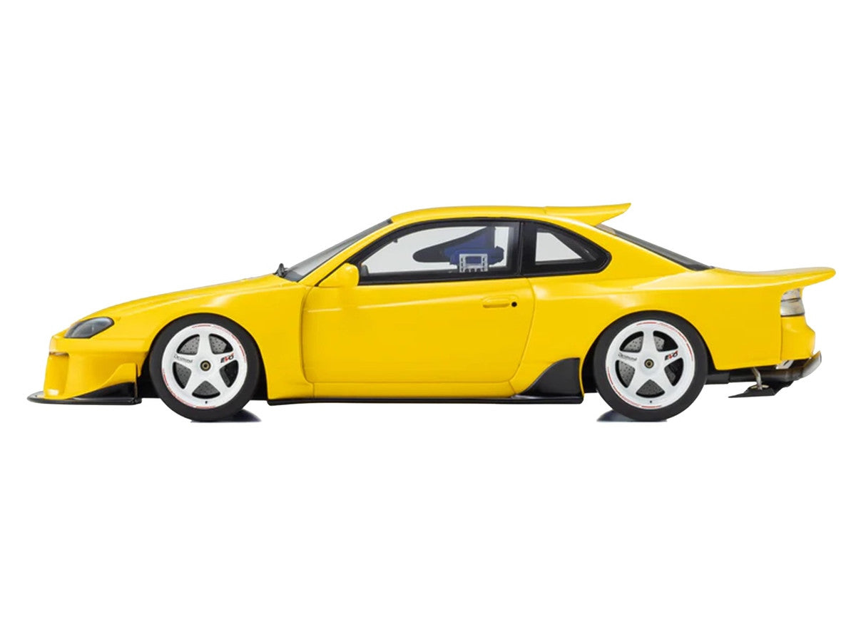 Nissan Silvia (S15) "Khyzyl Saleem" Yellow 1/18 Model Car by Kyosho