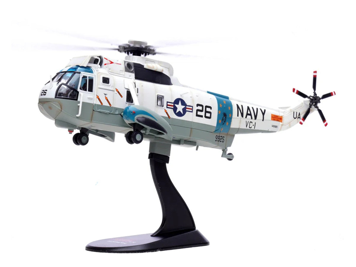 Sikorsky SH-3G Sea King Helicopter "149925/UA 26 Fleet Composite Squadron 1 Blue Alii NAS Barbers Point Hawaii" (1970s) United States Navy 1/72 Diecast Model by Legion