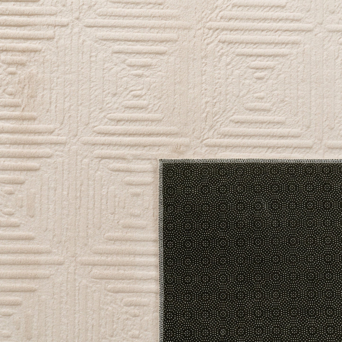 Soft Washable Area Rug Aspen with High-Low Pattern