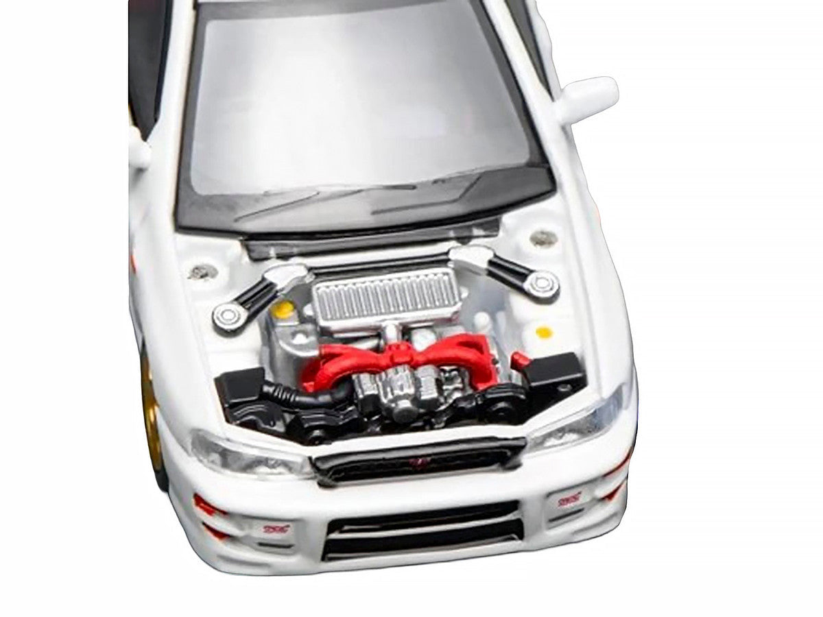 Subaru Impreza WRX STi Wagon Version VI RHD (Right Hand Drive) Pure White 1/64 Diecast Model Car by MotorHelix