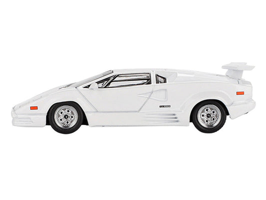 Lamborghini Countach "25th Anniversary" White Limited Edition 1/64 Diecast Model Car by Mini GT