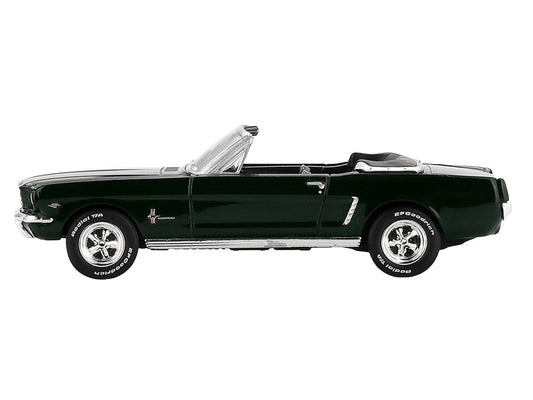 1964 Ford Mustang Convertible Highland Green Limited Edition 1/64 Diecast Model Car by Mini GT