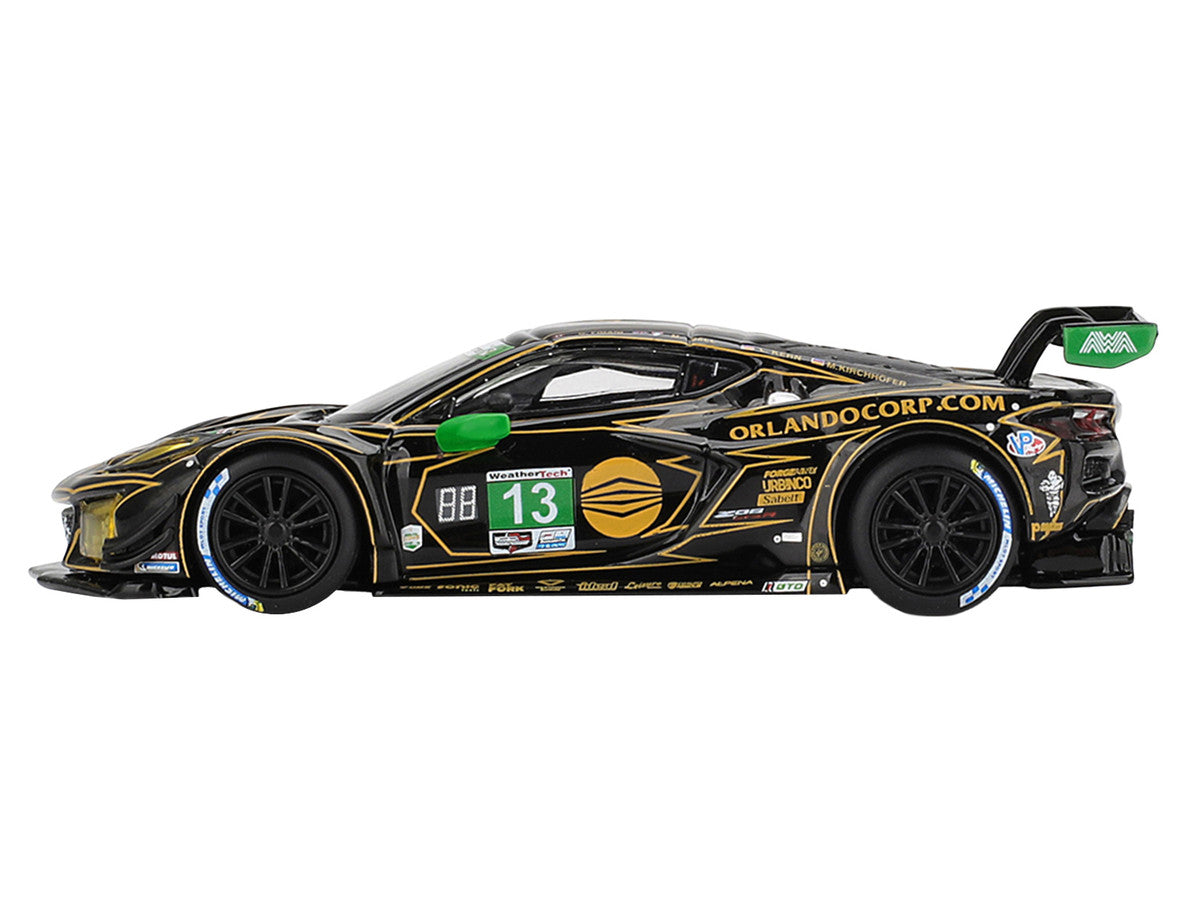 Chevrolet Corvette Z06 GT3.R #13 Matt Bell - Orey Fidani - Lars Kern - Marvin Kirchhofer "AWA" GTD Class Winner IMSA "24 Hours of Daytona" (2025) 1/64 Diecast Model Car by Mini GT