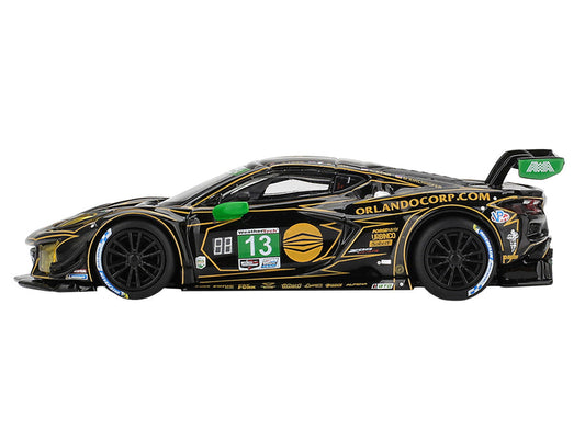 Chevrolet Corvette Z06 GT3.R #13 Matt Bell - Orey Fidani - Lars Kern - Marvin Kirchhofer "AWA" GTD Class Winner IMSA "24 Hours of Daytona" (2025) 1/64 Diecast Model Car by Mini GT