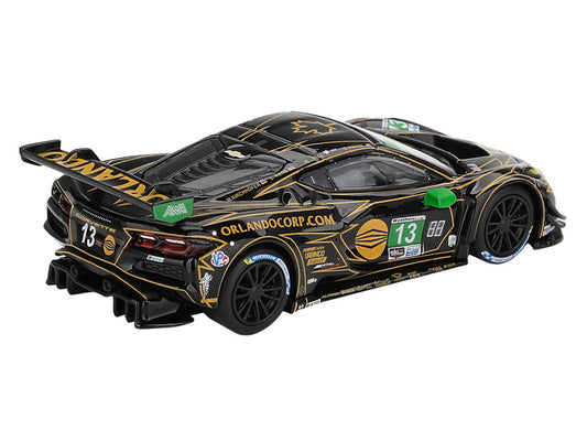 Chevrolet Corvette Z06 GT3.R #13 Matt Bell - Orey Fidani - Lars Kern - Marvin Kirchhofer "AWA" GTD Class Winner IMSA "24 Hours of Daytona" (2025) 1/64 Diecast Model Car by Mini GT