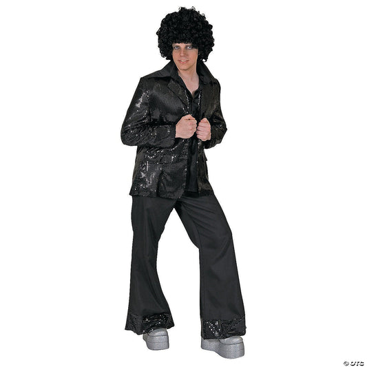 Men s Black Disco Jacket Costume