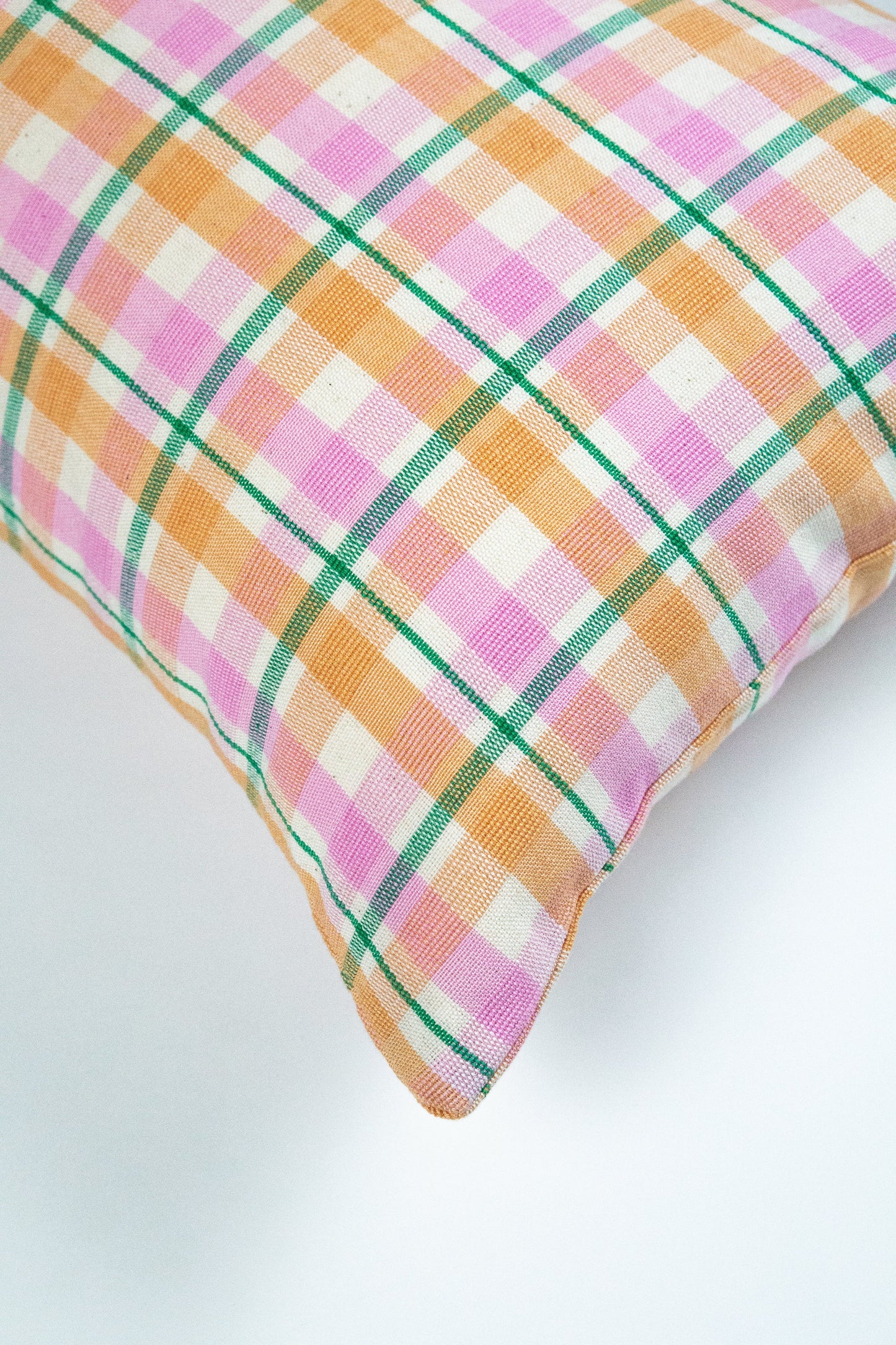 Marguerite Plaid Square Pillow