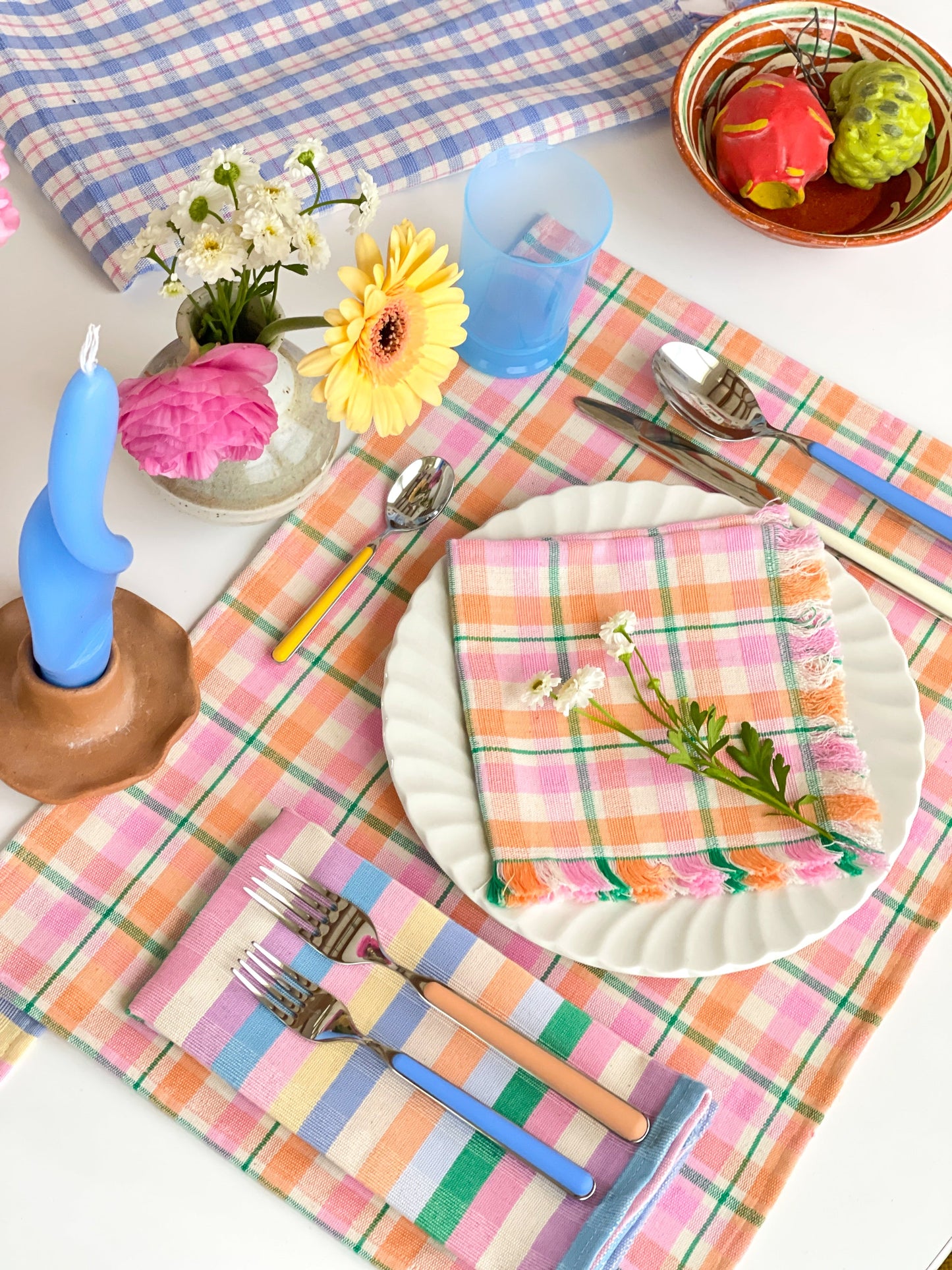 Marguerite Plaid Party Napkins