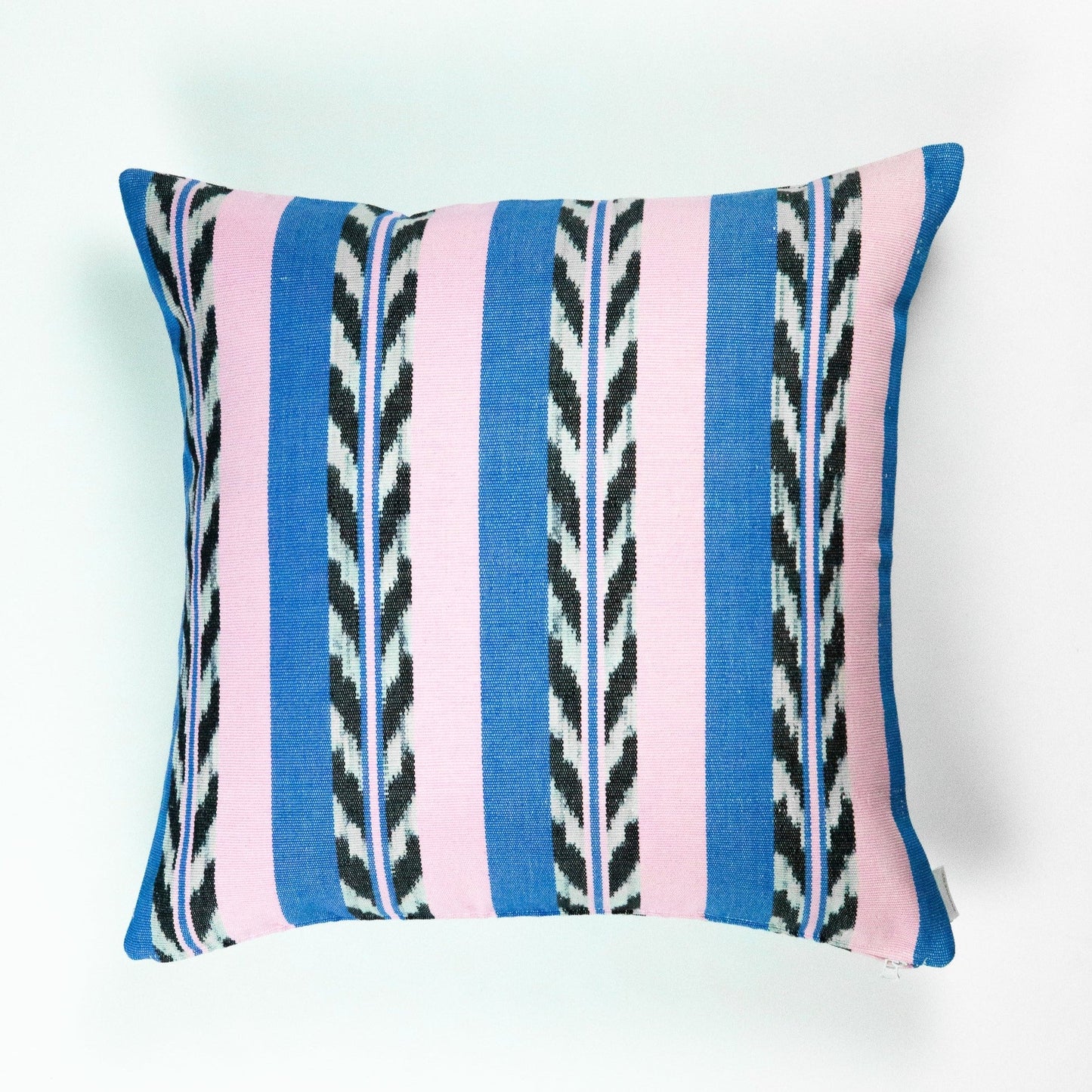 Palm Jaspe Blue & Light Pink Pillow