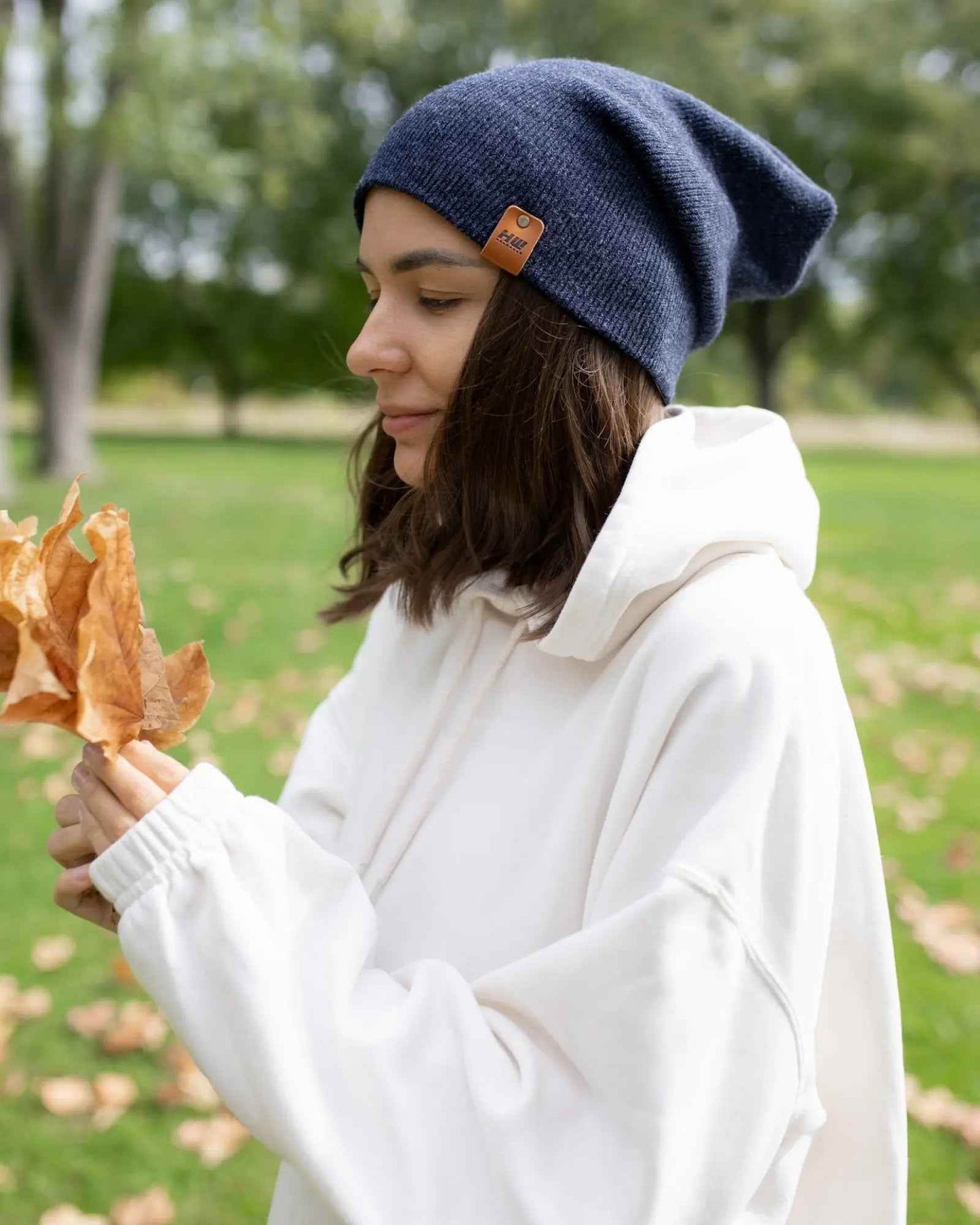 NEW HAAKWEAR H-Stitch Cuffed Beanie - Designed and Made in USA (Patented Design) - Denim Blue
