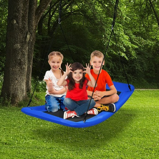 700lb Giant 60 Inch Platform Tree Swing for Kids and Adults-Blue - Color: Blue