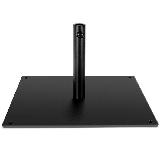 42 LBS Weighted 25 Inch Square Patio Umbrella Base - Color: Black