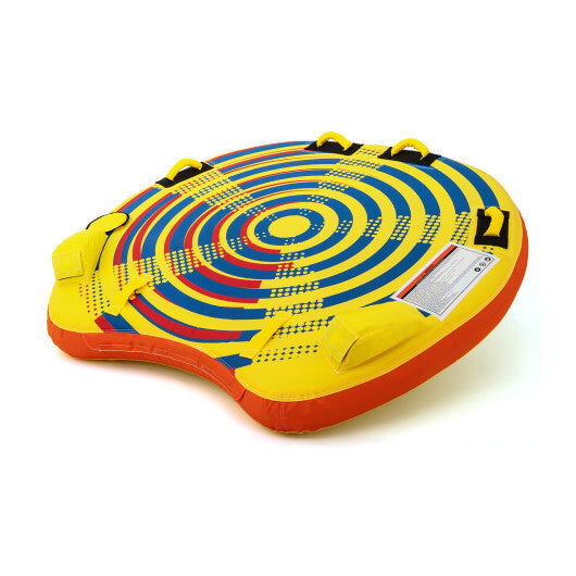 1 or 2 Person Inflatable Towable Tube for Boating with Quick Connector