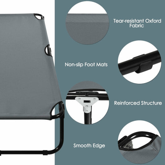 Folding Camping Bed Outdoor Portable Military Cot Sleeping Hiking