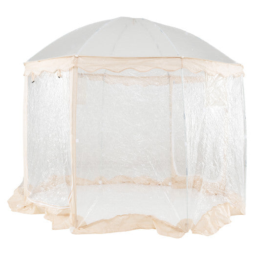 Pop Up Bubble Tent 10x10 FT for 8-10 People Weatherproof Pod with 540 Panoramic Clear PVC