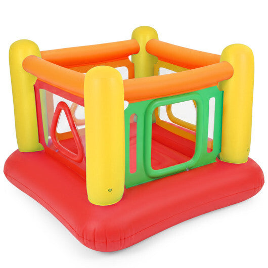 Blow Up Jumping House for Kids with Transparent Side Walls-Blue