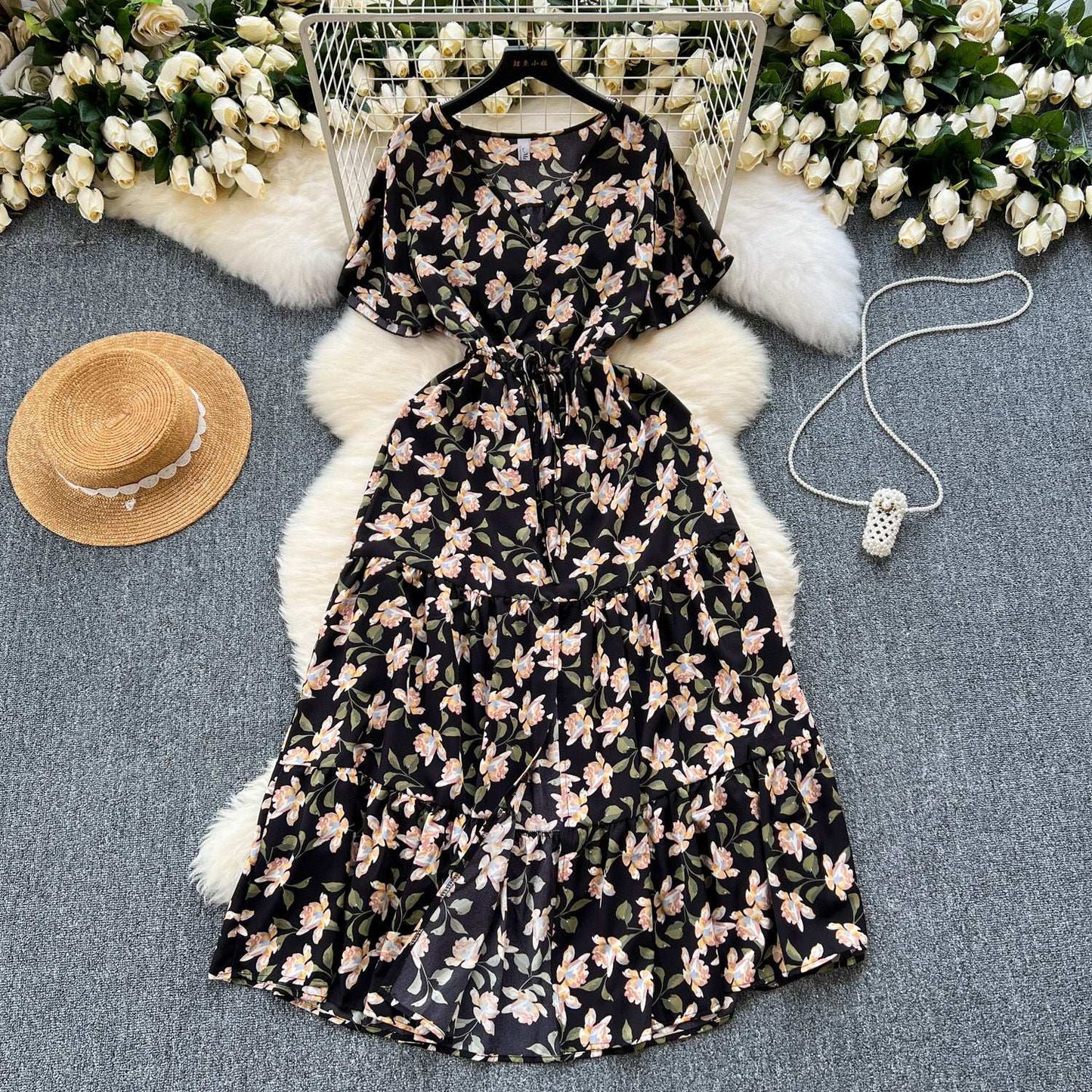 Fashion Retro Summer New Dress Women