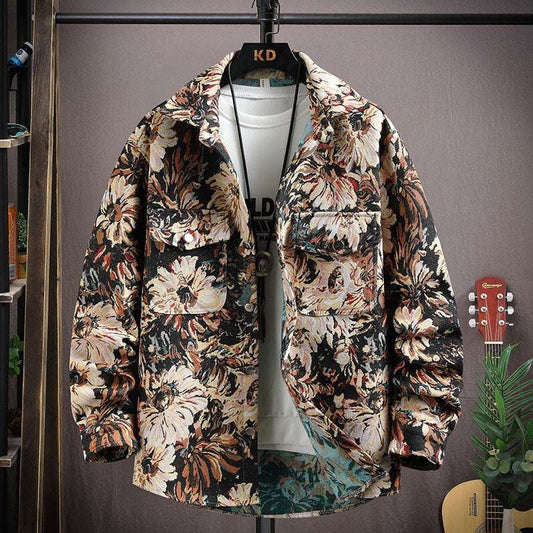 Personality Casual Lapel Shirt Coat