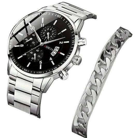 Fashion Temperament Men's Steel Strap Watch