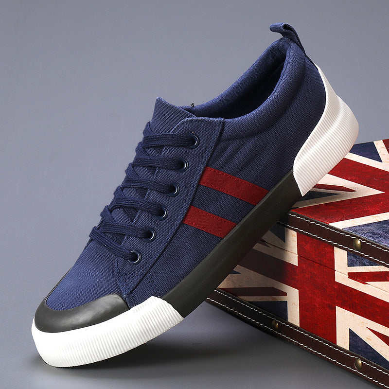 Men's Canvas Shoes Lightweight Breathable All-match Low Top