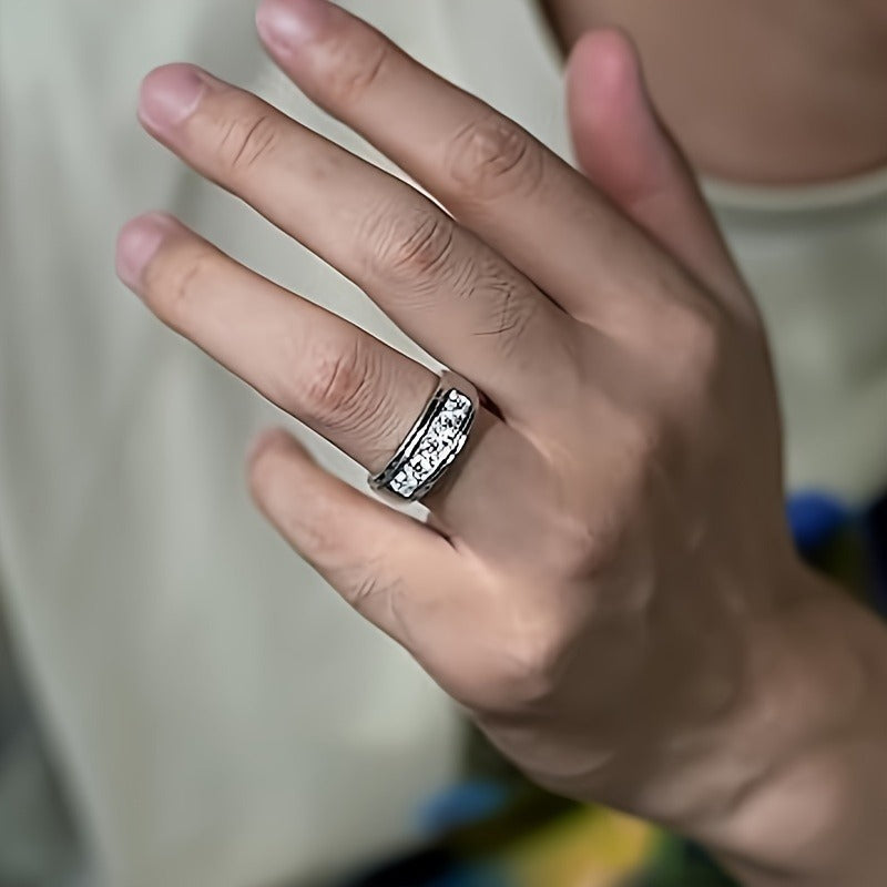 Starry Sky Exquisite High-grade Diamond Moissanite Hip Hop Ring