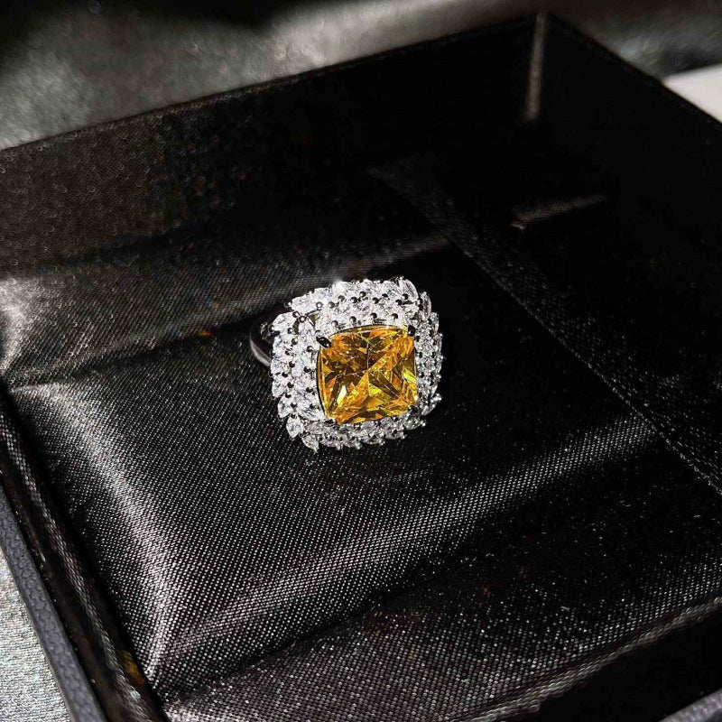 925 Silver Jewelry Colored Gems Suit Ear Stud Pendant Ring For Women