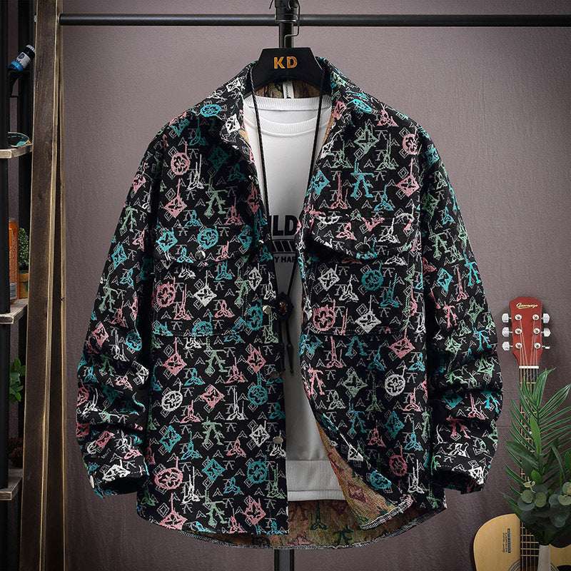 Personality Casual Lapel Shirt Coat