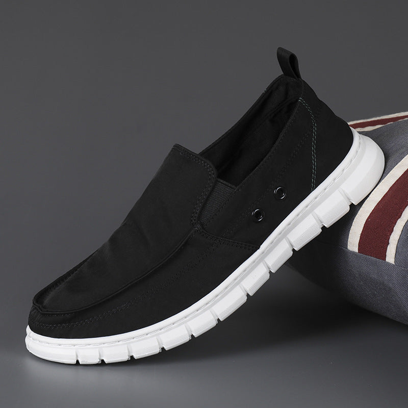 Men's Canvas Shoes Lightweight Breathable All-match Low Top