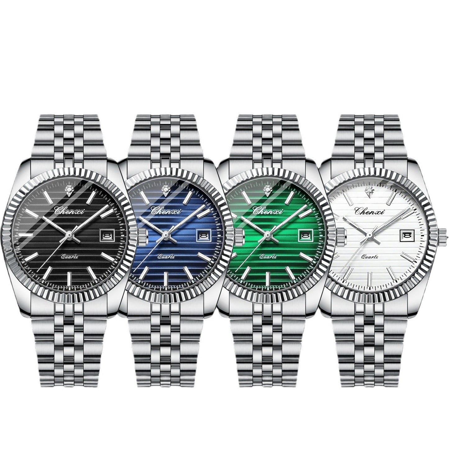 Business Calendar Luminous Waterproof Quartz Watch