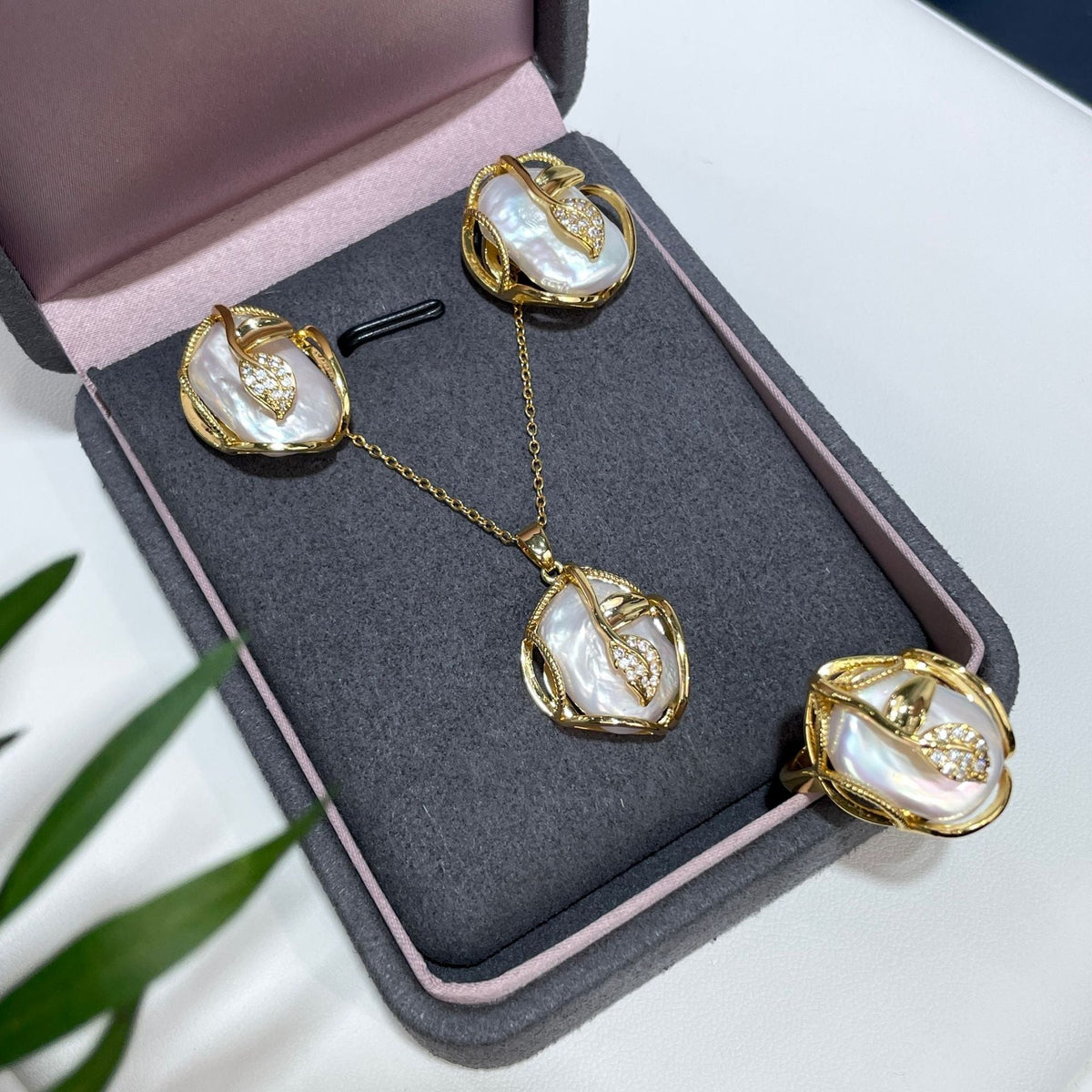 Natural Freshwater Baroque Special-shaped Beads White Color Edison Pearl Eardrop Necklace Pendant Sterling Silver Needle Suit