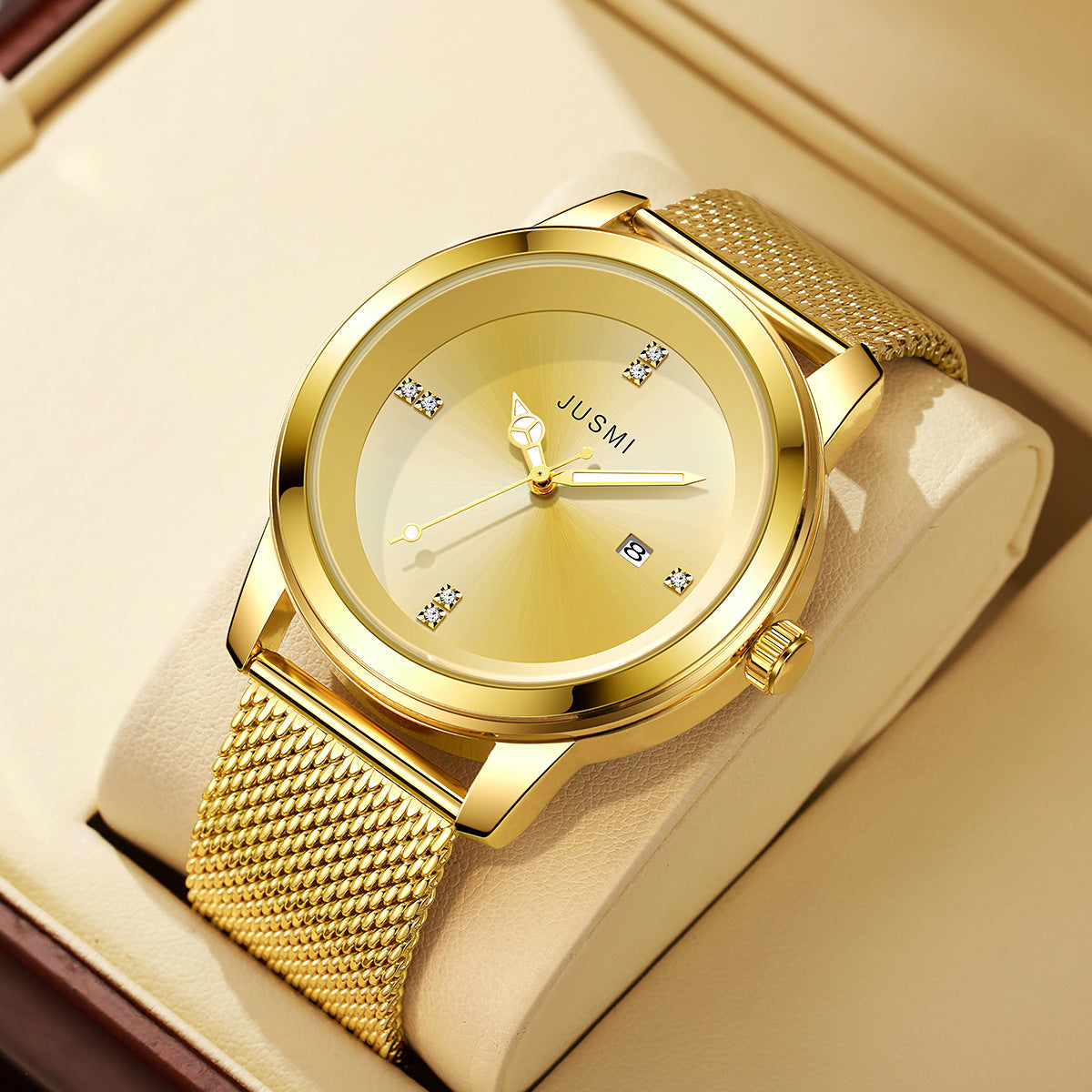 Men's Mesh Strap Watch Quartz Watch