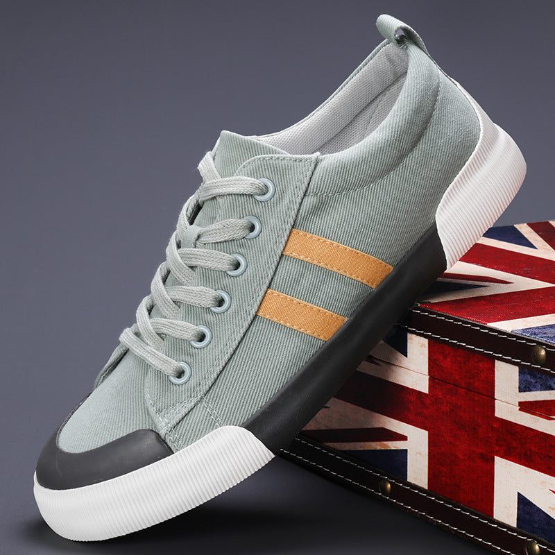 Men's Canvas Shoes Lightweight Breathable All-match Low Top