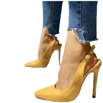 Women's Ultra-high Heel Snakeskin Hollow Sandals