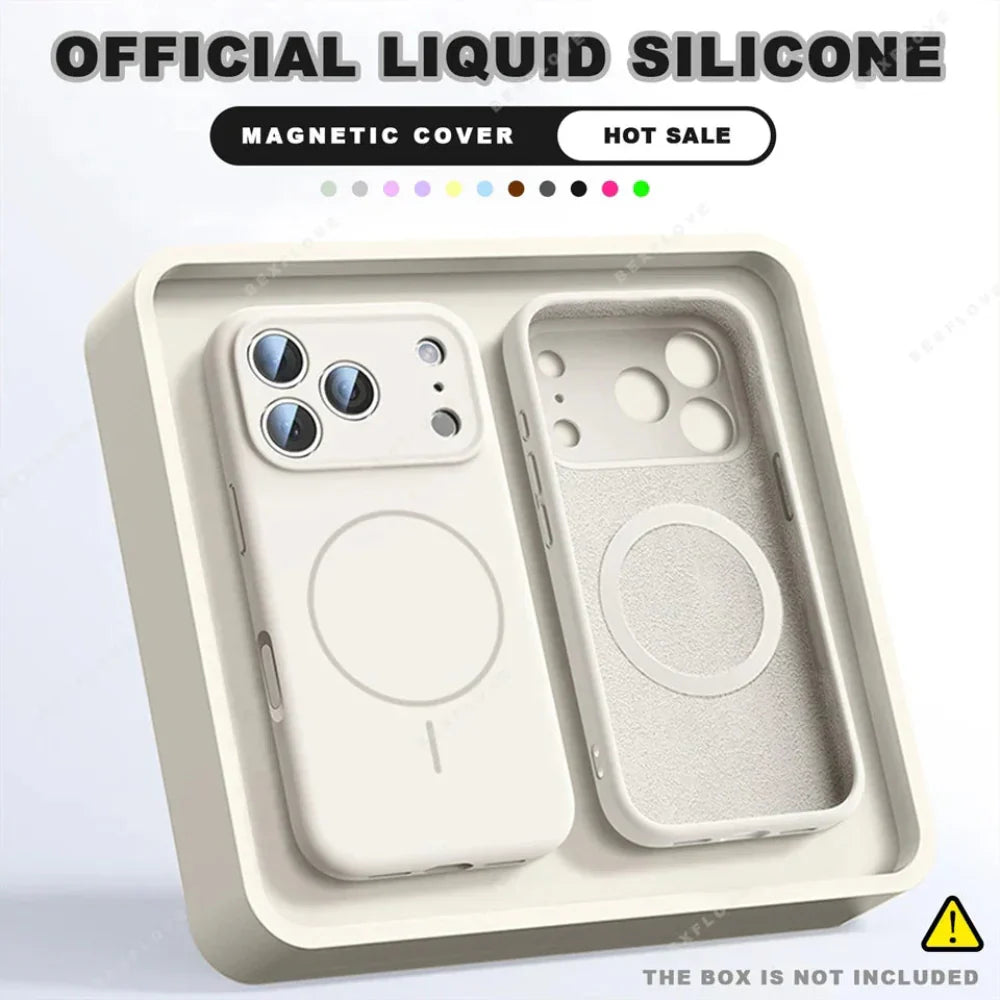 Magnetic Silicone Phone Case Delux Pack for iPhone 14 to iPhone 17 series