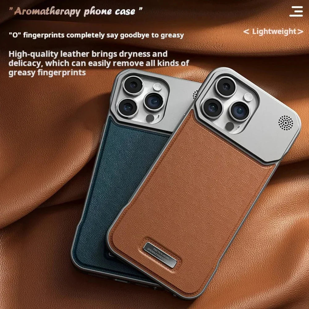 Business Vegan Leather Case for iPhone 13 to 17 series
