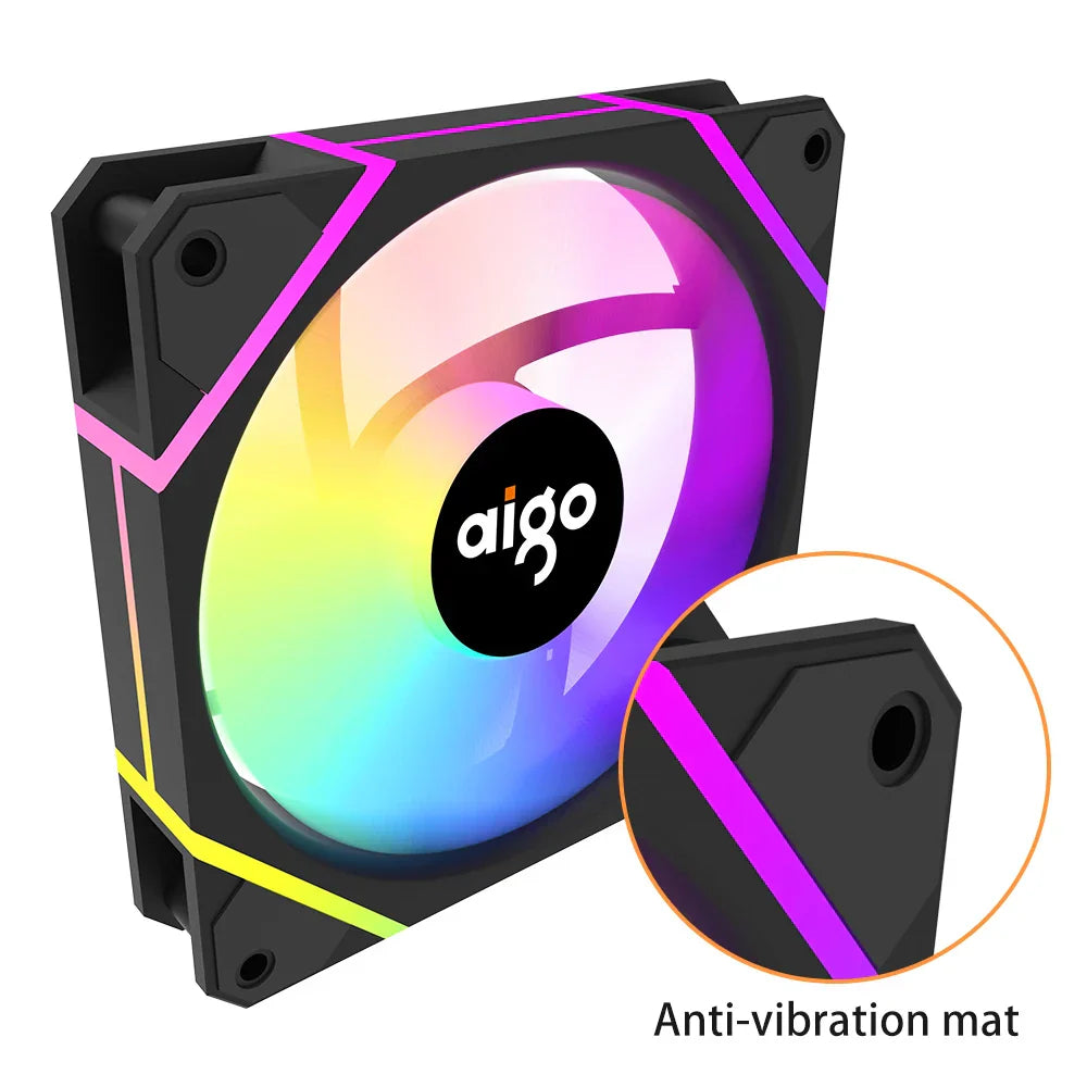 RGB Gaming Cooling Fan Kit 3 Pcs Set