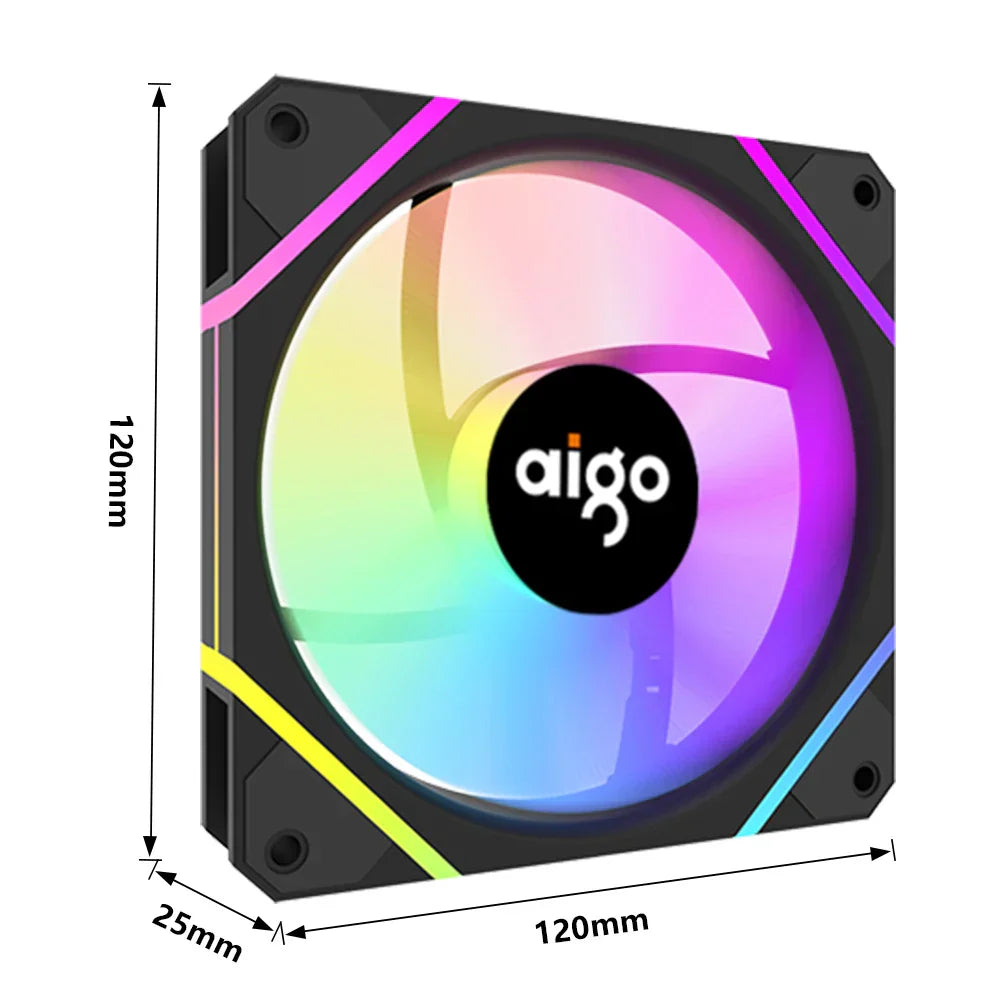 RGB Gaming Cooling Fan Kit 3 Pcs Set