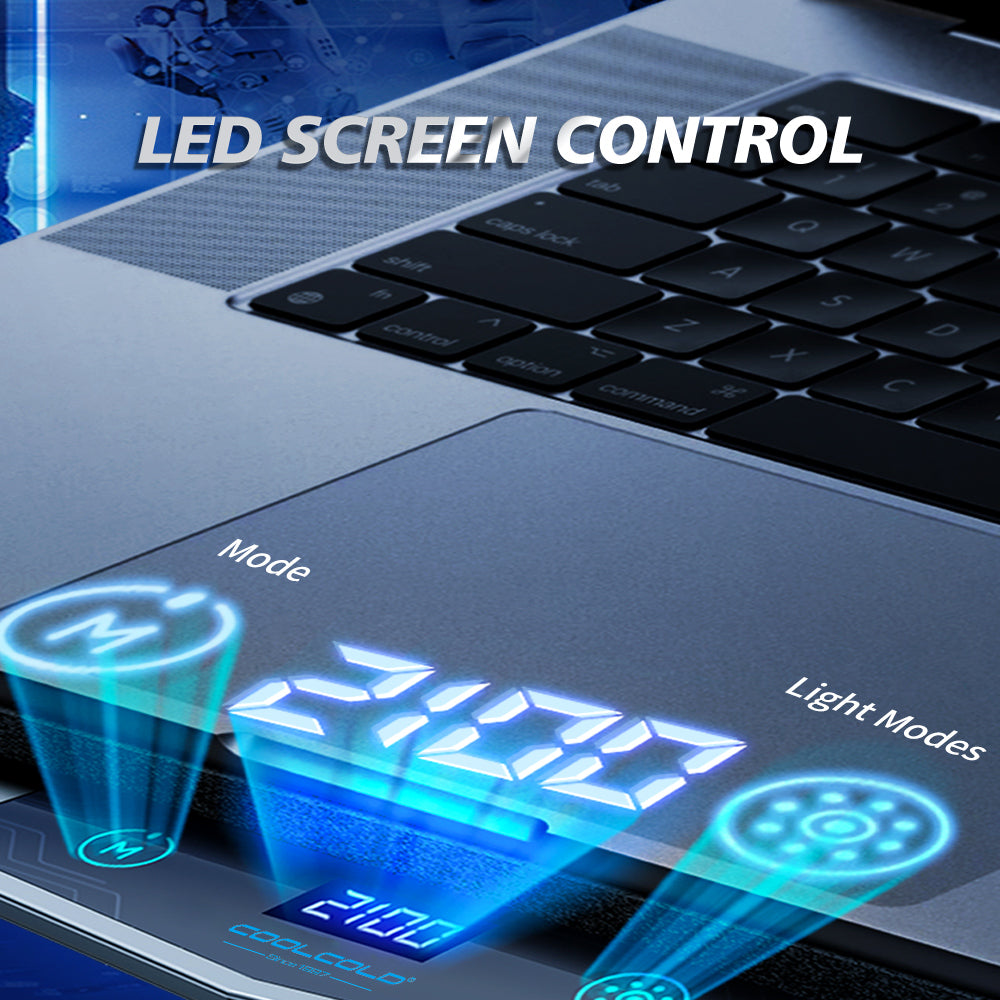 Gaming Laptop RBG Cooling Pad With LED Display