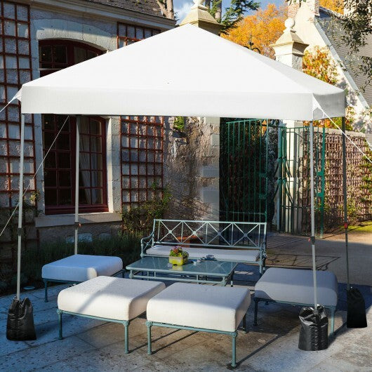 8'x8' Outdoor Pop up Canopy Tent  w/Roller Bag-Blue