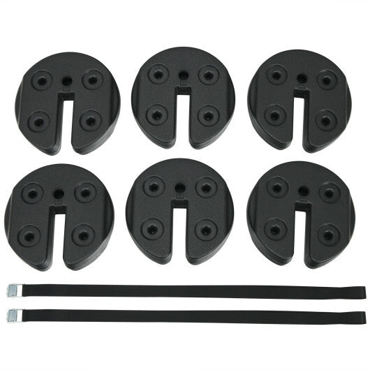 $49 Only! Set of 6 Canopy Weights 30lbs Water Sand Filled Weight Plate Kit